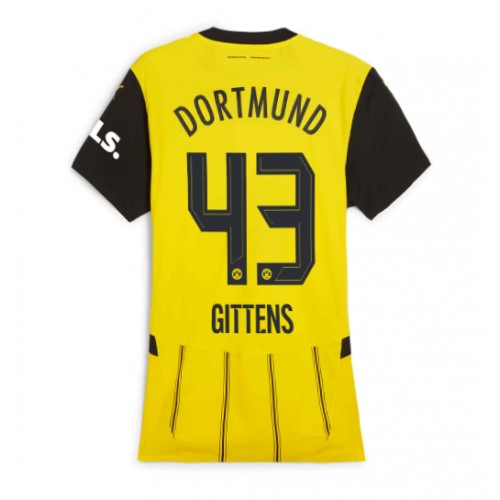 Fotbalové Dres Borussia Dortmund Jamie Bynoe-Gittens #43 Dámské Domácí 2024-25 Krátký Rukáv